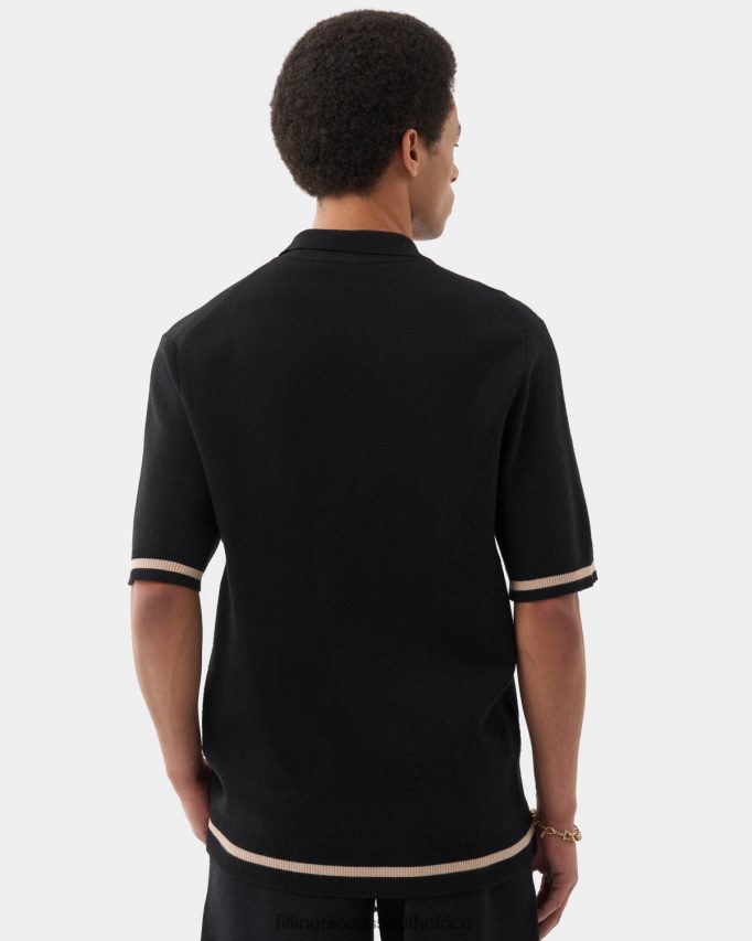4ZL44N131 Knit Shirt Black Men Filling Pieces ZA