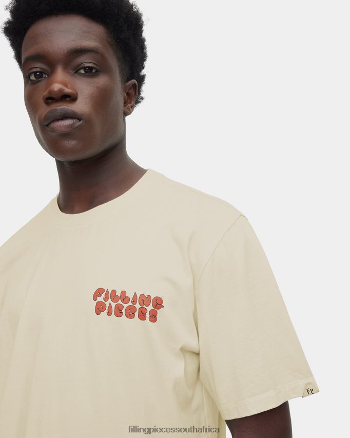 4ZL44N132 T-shirt Sunset Antique White Men Filling Pieces ZA