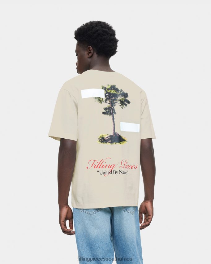 4ZL44N133 T-shirt United by Nature Antique White Men Filling Pieces ZA