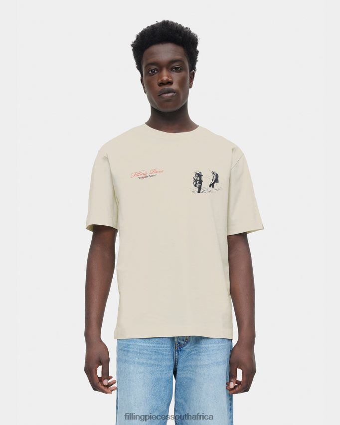 4ZL44N133 T-shirt United by Nature Antique White Men Filling Pieces ZA