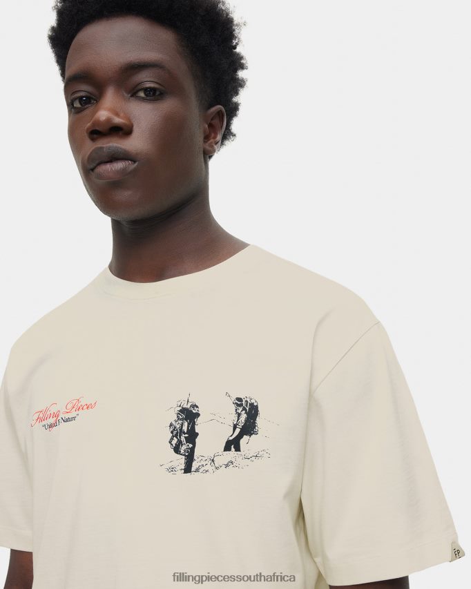 4ZL44N133 T-shirt United by Nature Antique White Men Filling Pieces ZA