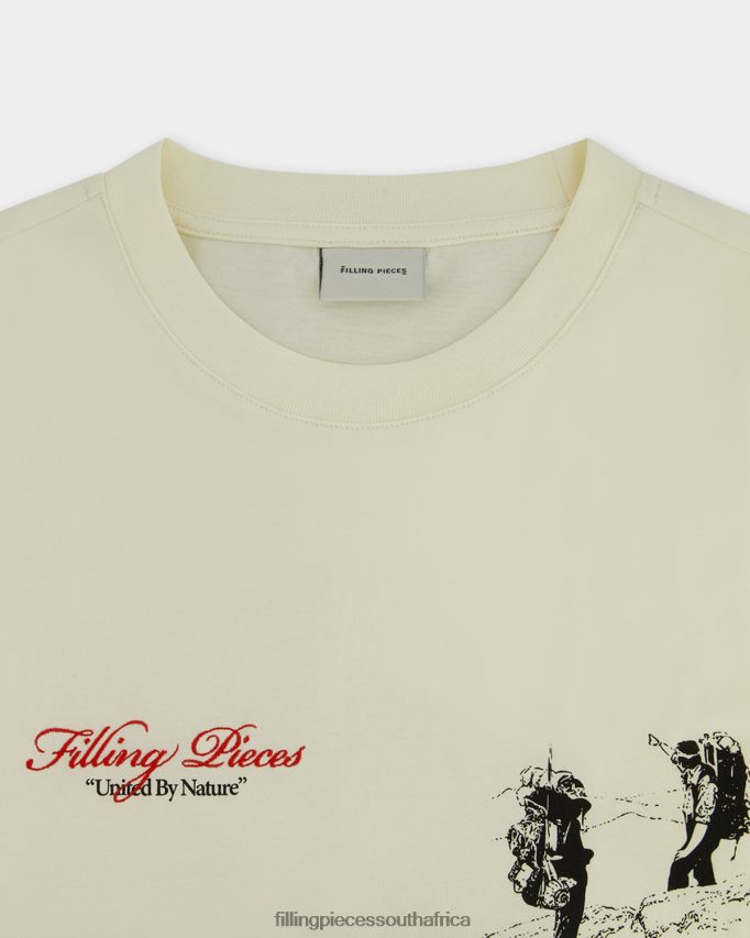 4ZL44N133 T-shirt United by Nature Antique White Men Filling Pieces ZA