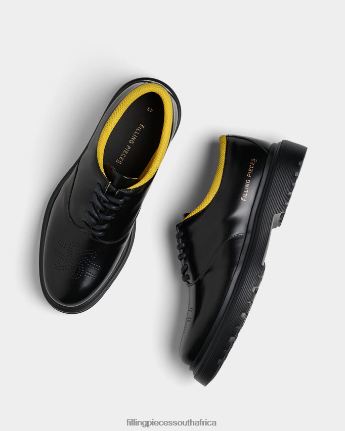 4ZL44N103 Derby Gowtu Black & Yellow Men Filling Pieces ZA