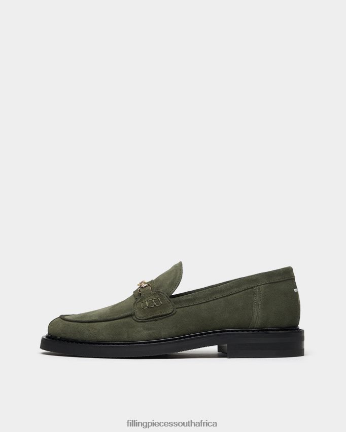 4ZL44N104 Loafer Suede Green Men Filling Pieces ZA