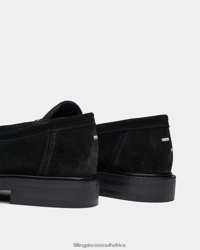 4ZL44N106 Loafer Suede Black Men Filling Pieces ZA