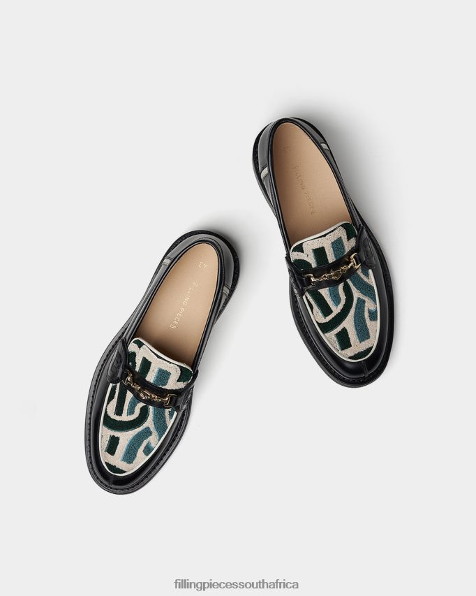 4ZL44N98 Loafer Gowtu Black Men Filling Pieces ZA