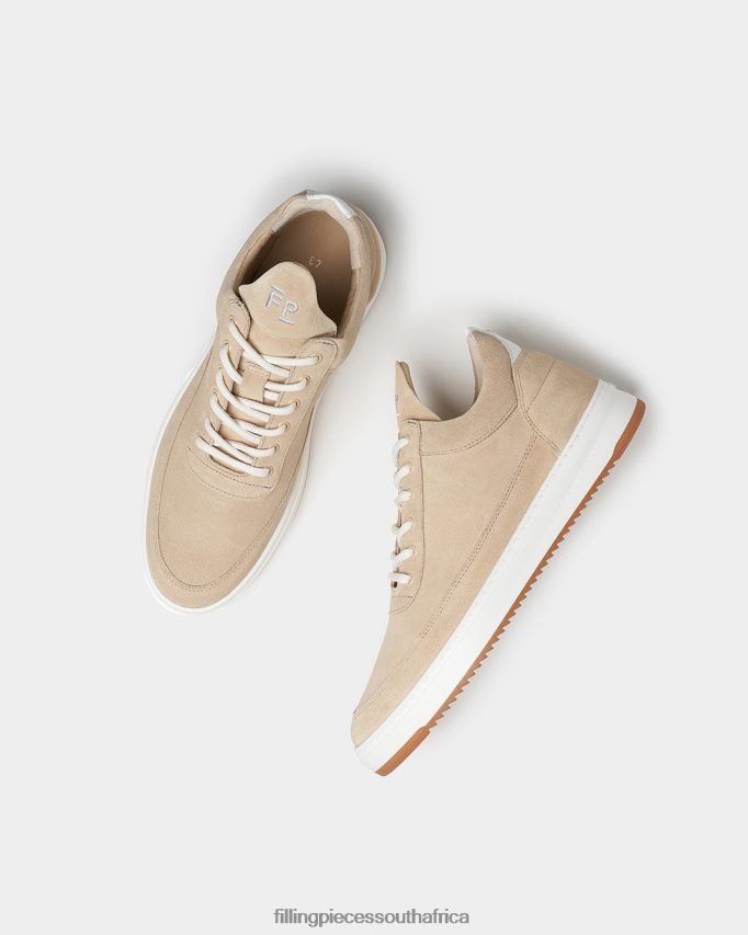 4ZL44N24 Low Top Ripple Suede Beige Men Filling Pieces ZA