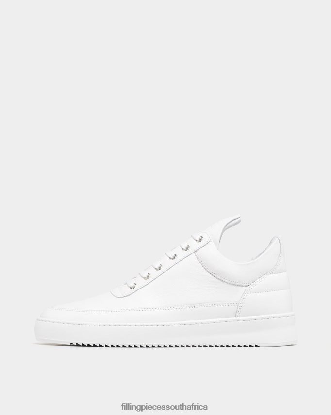 4ZL44N25 Low Top Ripple Nappa All White Unisex Filling Pieces ZA
