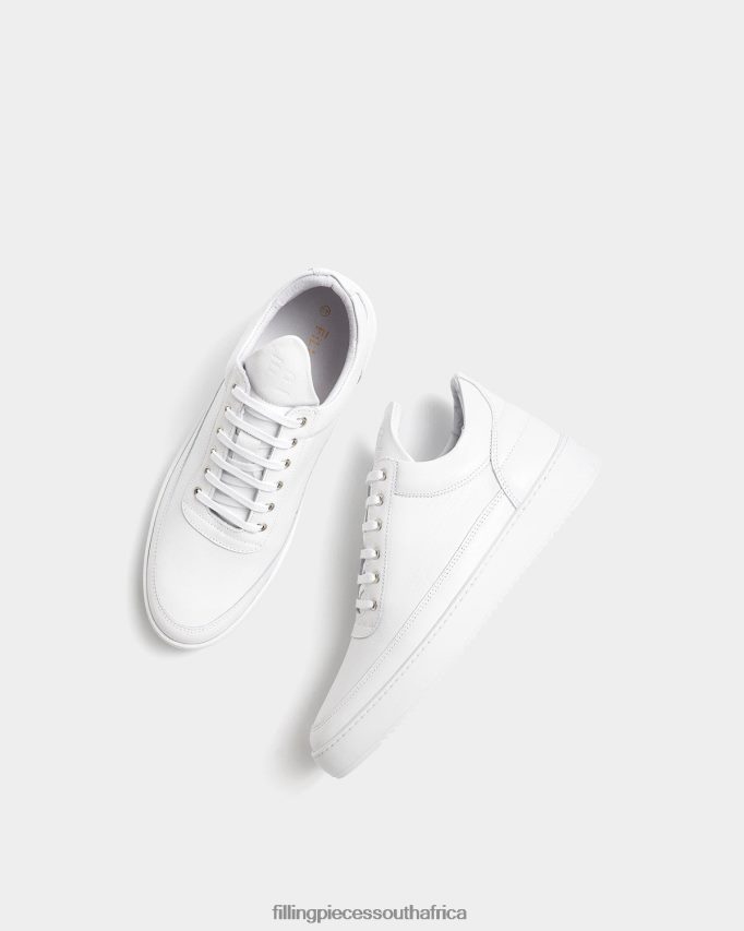 4ZL44N25 Low Top Ripple Nappa All White Unisex Filling Pieces ZA