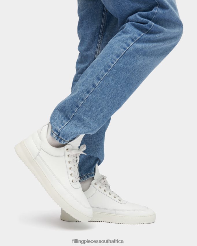 4ZL44N25 Low Top Ripple Nappa All White Unisex Filling Pieces ZA