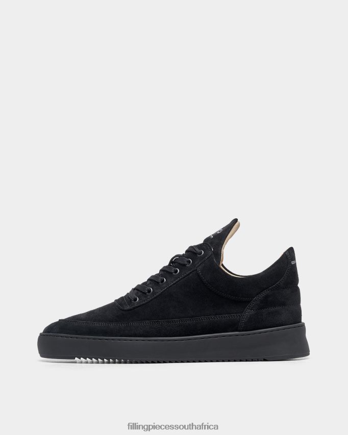4ZL44N36 Low Top Suede All Black Men Filling Pieces ZA