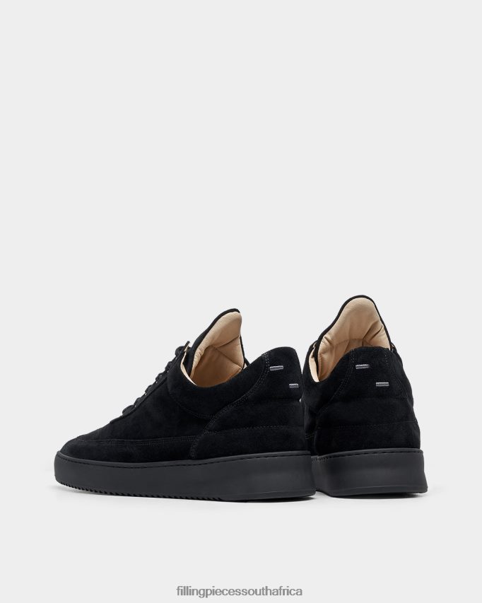 4ZL44N36 Low Top Suede All Black Men Filling Pieces ZA