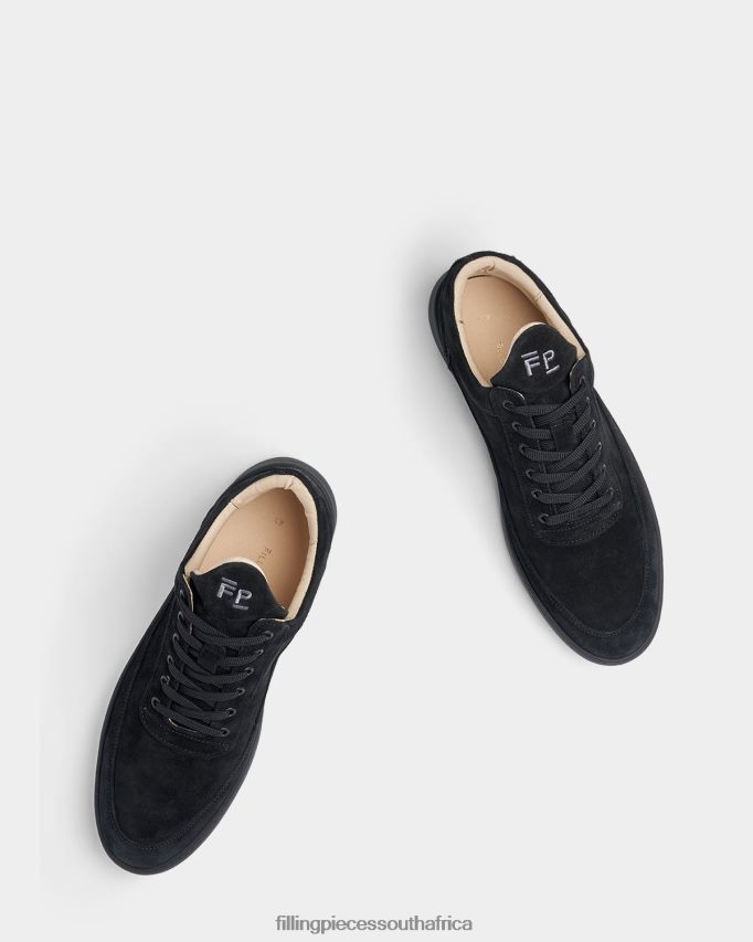 4ZL44N36 Low Top Suede All Black Men Filling Pieces ZA
