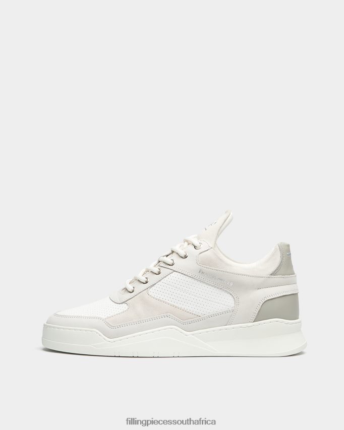 4ZL44N49 Low Top Ghost Paneled White Men Filling Pieces ZA