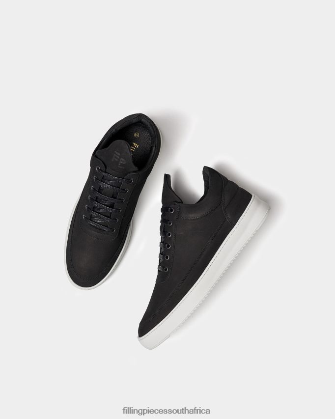 4ZL44N71 Low Top Ripple Basic Black Men Filling Pieces ZA