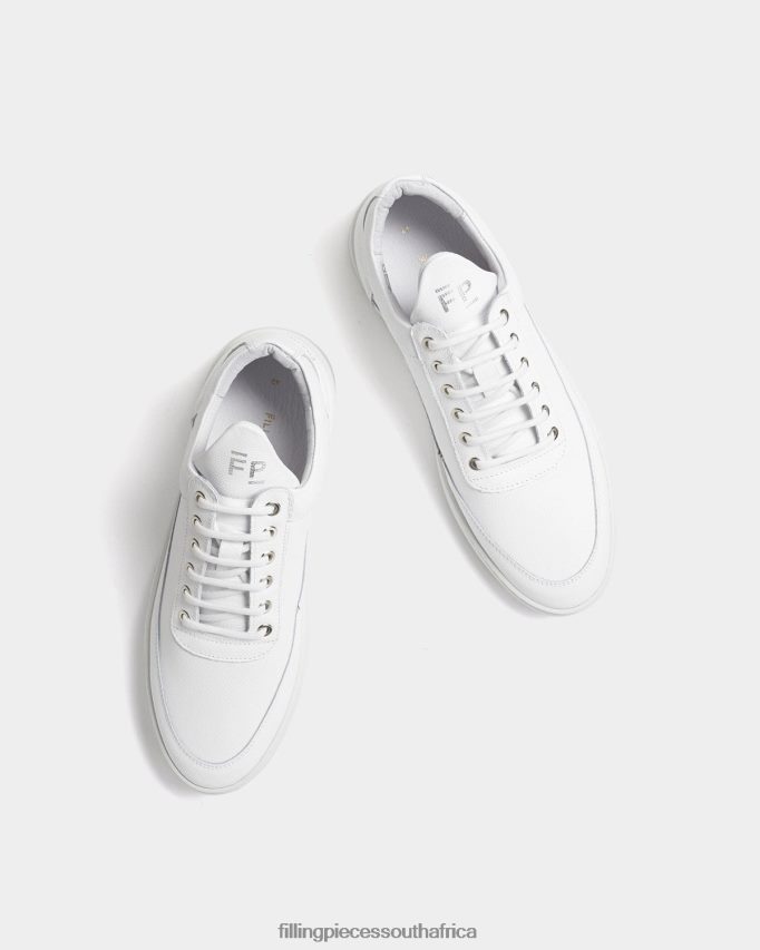 4ZL44N76 Low Top Ripple Crumbs All White Unisex Filling Pieces ZA