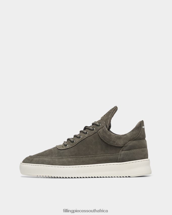 4ZL44N86 Low Top Organic Suede Green Men Filling Pieces ZA