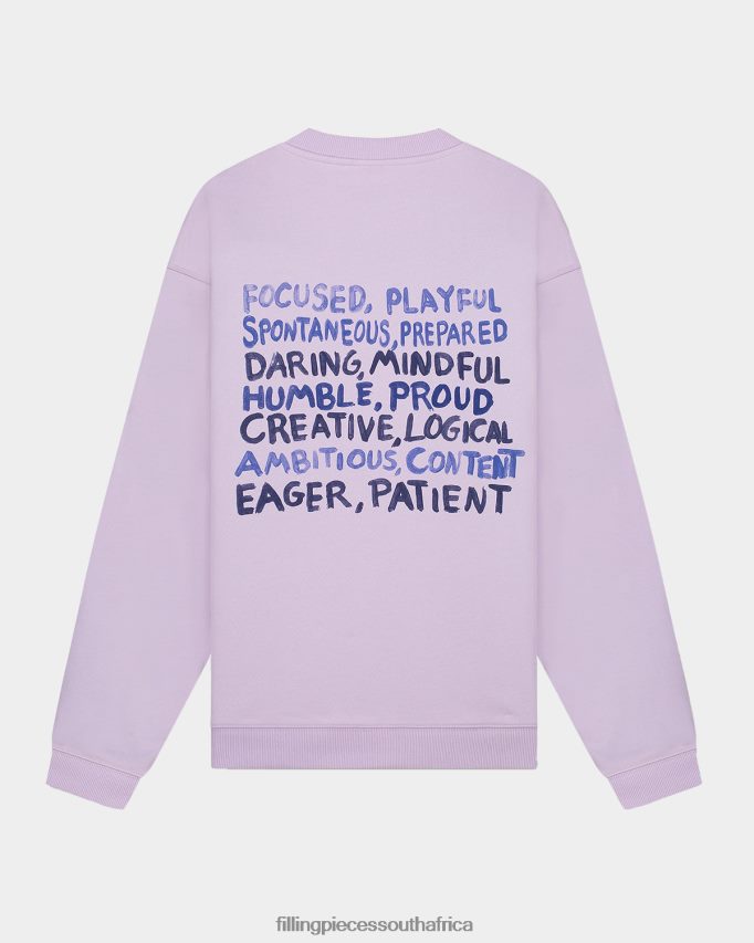 4ZL44N199 Sweatshirt Message Lilac Women Filling Pieces ZA