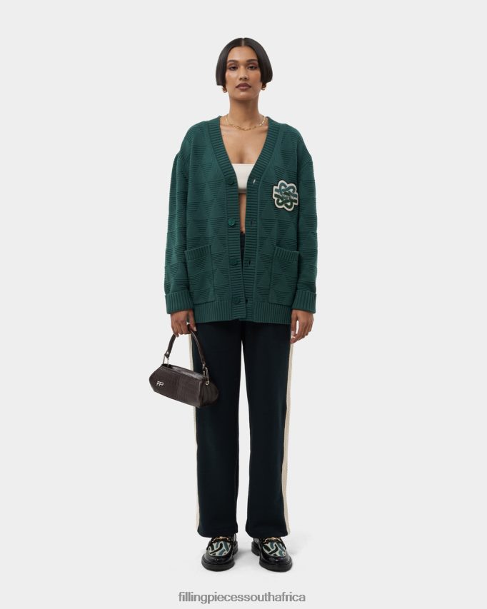 4ZL44N201 Knit Cardigan Green Women Filling Pieces ZA