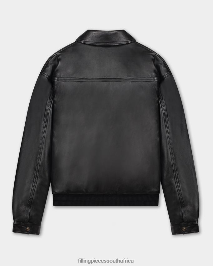 4ZL44N205 Leather Jacket Plain Women Filling Pieces ZA