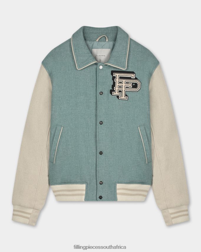 4ZL44N211 Varsity Jacket Sage Green Women Filling Pieces ZA