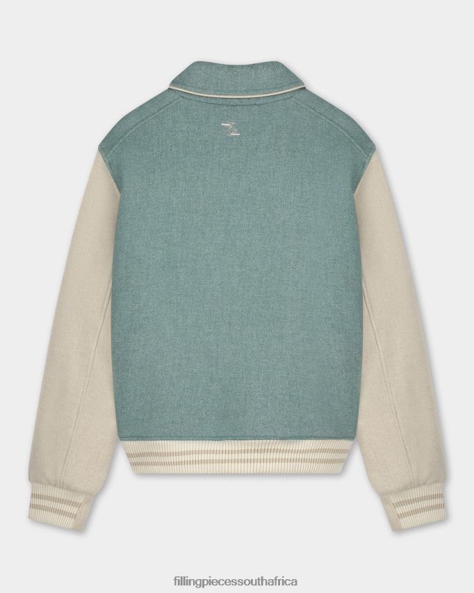 4ZL44N211 Varsity Jacket Sage Green Women Filling Pieces ZA
