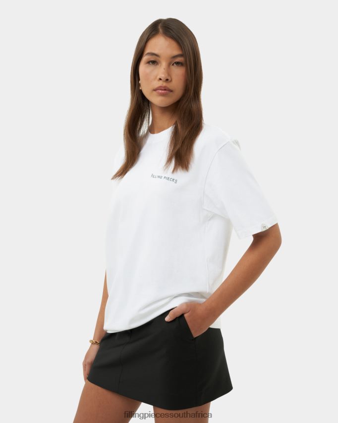 4ZL44N183 T-shirt Alphabet White Women Filling Pieces ZA