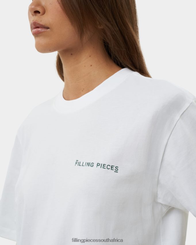 4ZL44N183 T-shirt Alphabet White Women Filling Pieces ZA