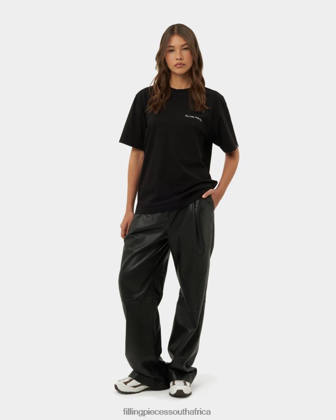 4ZL44N184 T-shirt Alphabet Black Women Filling Pieces ZA