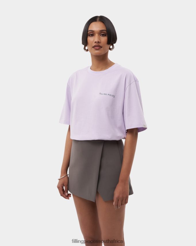 4ZL44N185 T-shirt Alphabet Lilac Women Filling Pieces ZA