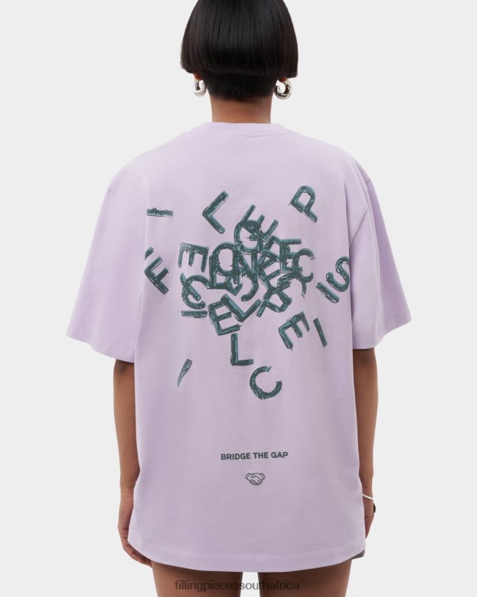 4ZL44N185 T-shirt Alphabet Lilac Women Filling Pieces ZA