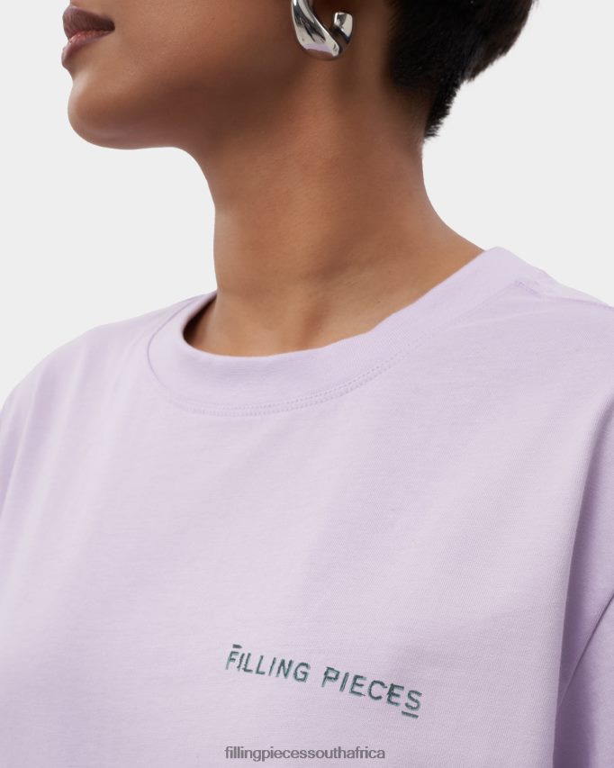 4ZL44N185 T-shirt Alphabet Lilac Women Filling Pieces ZA