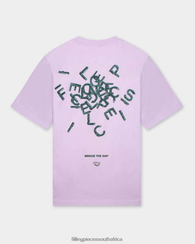 4ZL44N185 T-shirt Alphabet Lilac Women Filling Pieces ZA