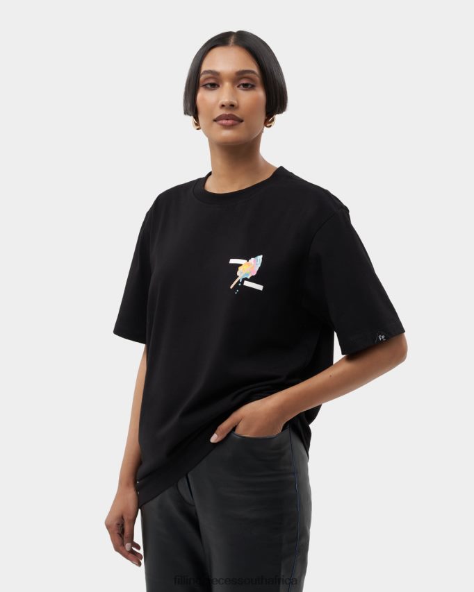 4ZL44N188 T-shirt Gelato Black Women Filling Pieces ZA