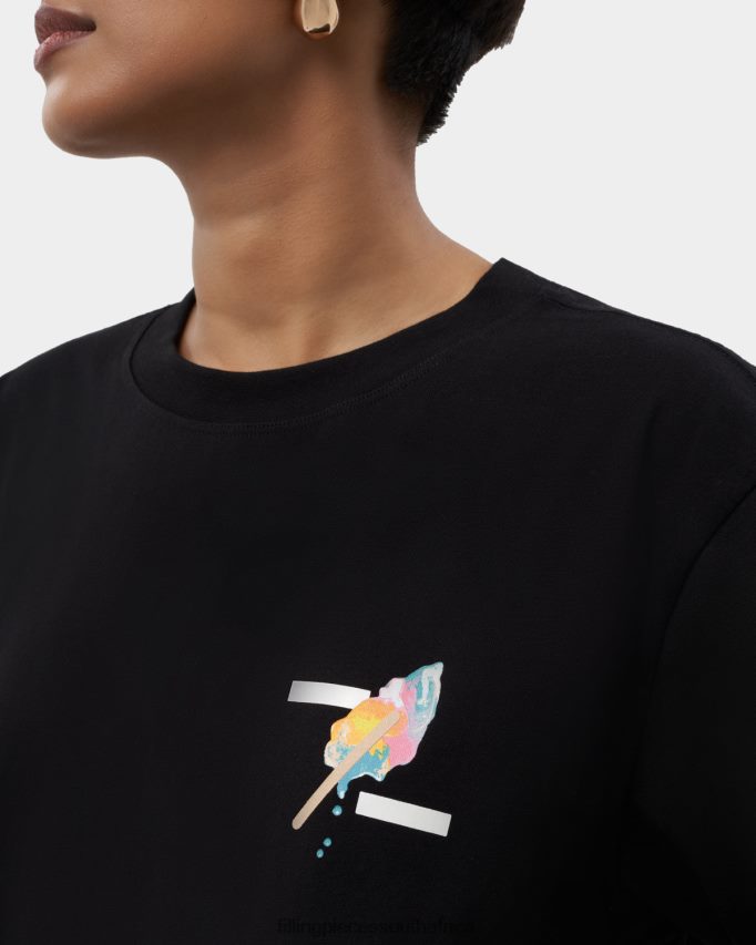 4ZL44N188 T-shirt Gelato Black Women Filling Pieces ZA