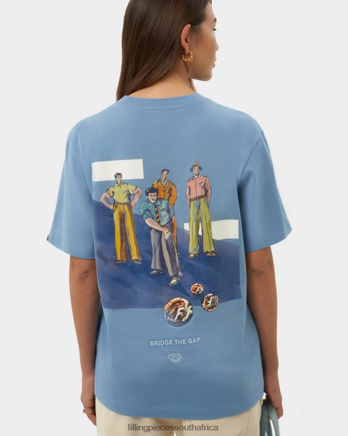 4ZL44N189 T-shirt Games Harbour Blue Women Filling Pieces ZA