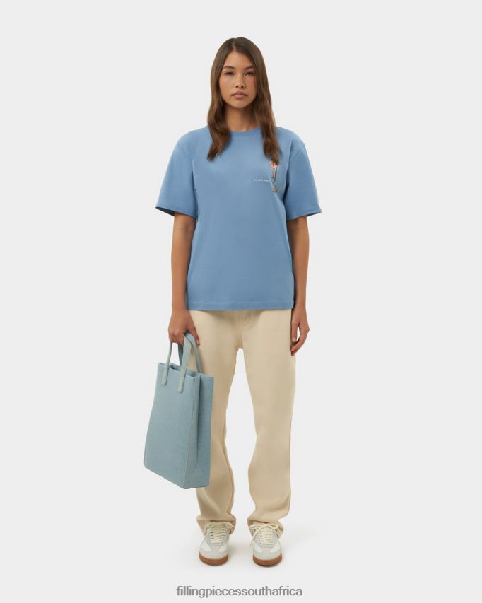 4ZL44N189 T-shirt Games Harbour Blue Women Filling Pieces ZA