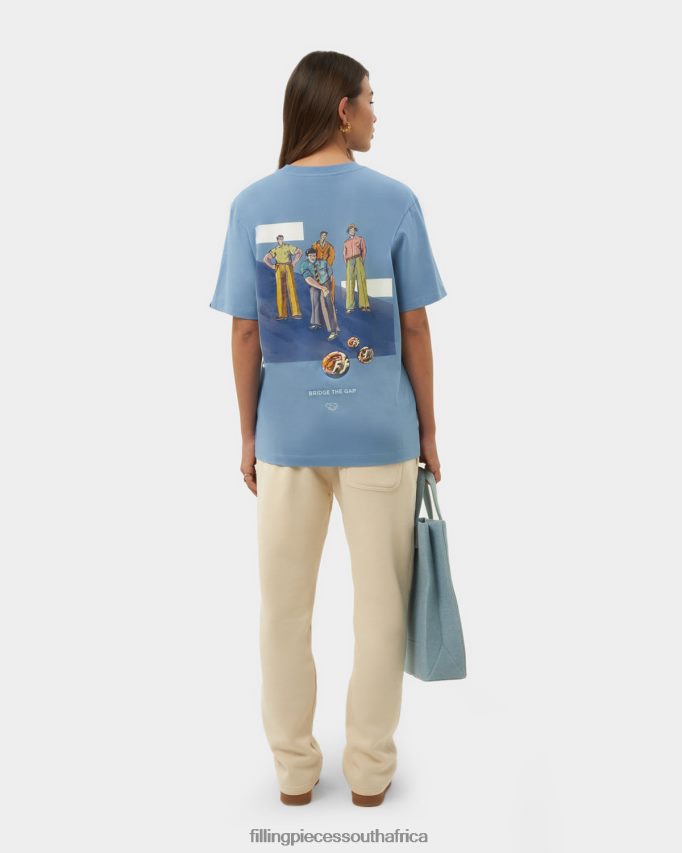 4ZL44N189 T-shirt Games Harbour Blue Women Filling Pieces ZA