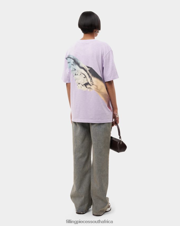 4ZL44N192 T-shirt Gradient Handshake Lilac Women Filling Pieces ZA