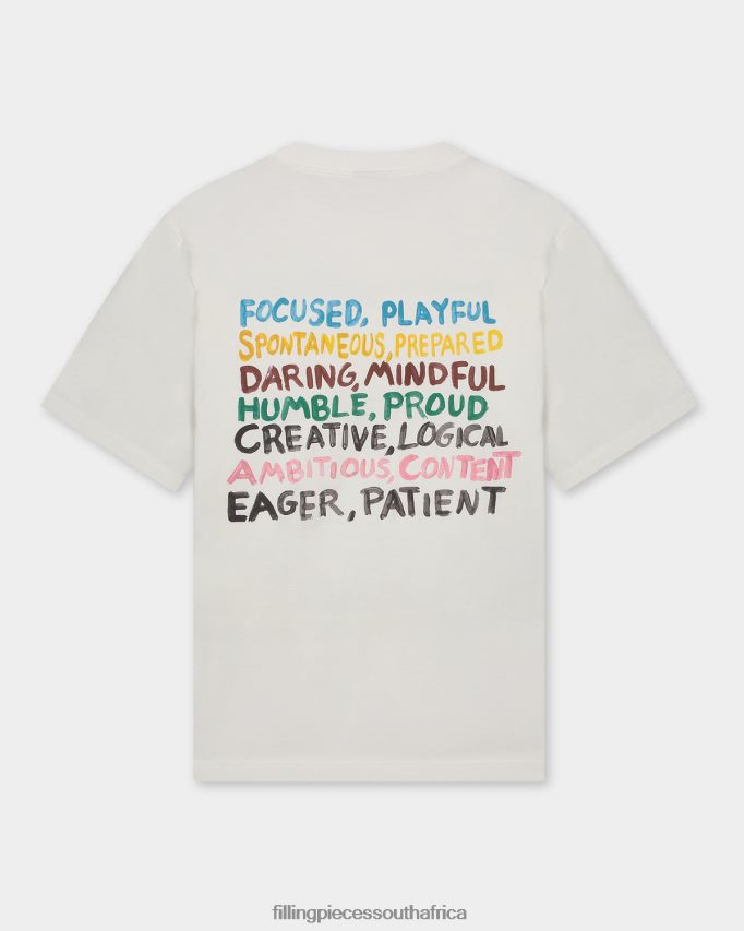 4ZL44N193 T-shirt Message White Women Filling Pieces ZA