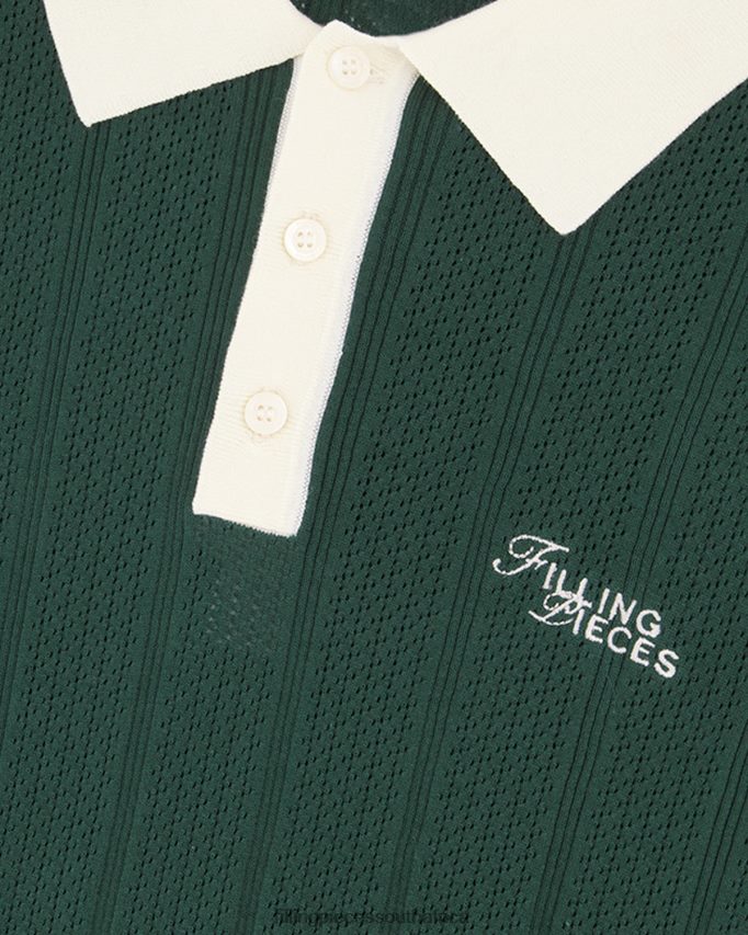 4ZL44N195 Knit Polo Green Women Filling Pieces ZA