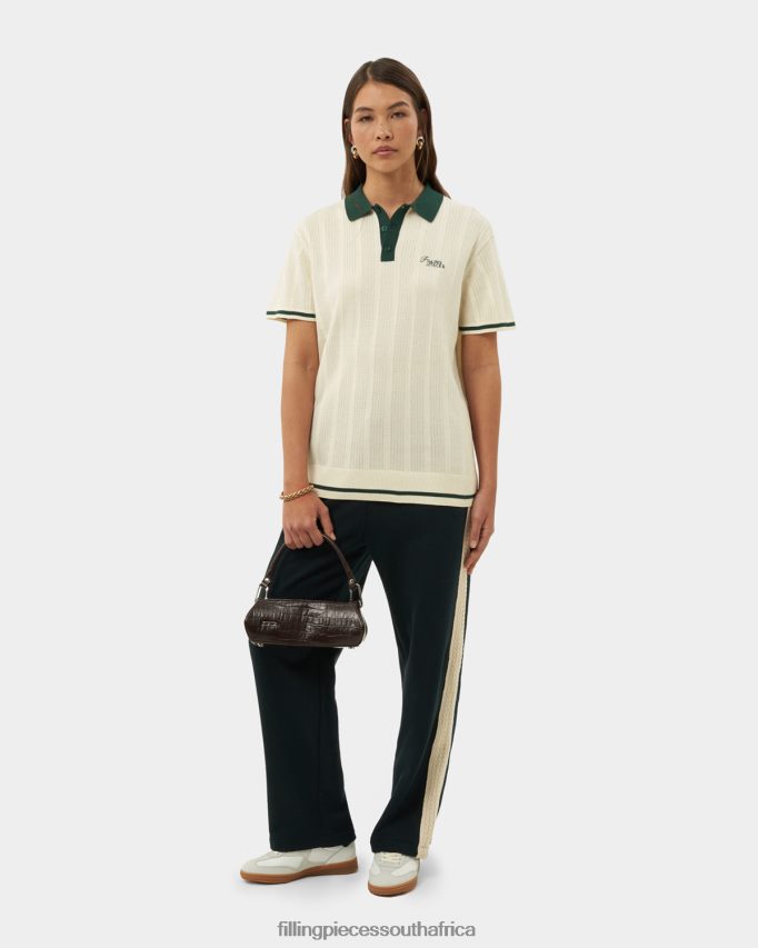 4ZL44N196 Knit Polo Antique White Women Filling Pieces ZA